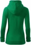 Γυναικεία μπλούζα με κουκούλα, πράσινο γρασίδι