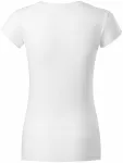 Γυναικεία μπλούζα με ντεκολτέ V, λευκό