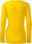 Γυναικείες μπλουζάκι με μακριά μανίκια, κίτρινος