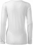 Γυναικείες μπλουζάκι με μακριά μανίκια, λευκό