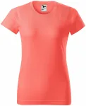 Γυναικείο απλό μπλουζάκι, κοράλλι