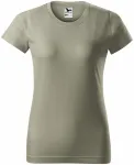 Γυναικείο απλό μπλουζάκι, λαμπερό χακί