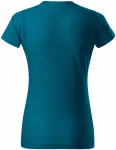 Γυναικείο απλό μπλουζάκι, μπλε βενζίνης