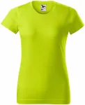Γυναικείο απλό μπλουζάκι, πράσινο ασβέστη