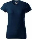 Γυναικείο απλό μπλουζάκι, σκούρο μπλε