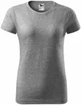 Γυναικείο απλό μπλουζάκι, σκούρο γκρι μάρμαρο