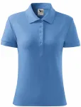 Γυναικείο απλό πουκάμισο πόλο, γαλάζιο του ουρανού
