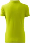 Γυναικείο απλό πουκάμισο πόλο, πράσινο ασβέστη