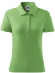 Γυναικείο απλό πουκάμισο πόλο, πράσινο μπιζέλι