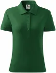 Γυναικείο απλό πουκάμισο πόλο, πράσινο μπουκάλι