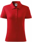 Γυναικείο απλό πουκάμισο πόλο, το κόκκινο