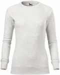 Γυναικείο απλό πουλόβερ, λευκό μάρμαρο