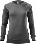 Γυναικείο απλό πουλόβερ, μαύρο μάρμαρο