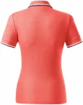 Γυναικείο κλασικό μπλουζάκι πόλο, κοράλλι