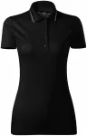Γυναικείο κομψό πουκάμισο με πόλο, μαύρος