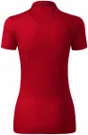 Γυναικείο κομψό πουκάμισο με πόλο, τύπος κόκκινο
