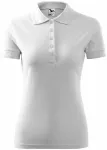 Γυναικείο κομψό πουκάμισο πόλο, λευκό