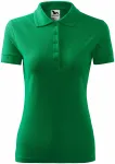 Γυναικείο κομψό πουκάμισο πόλο, πράσινο γρασίδι
