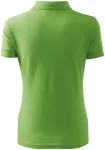Γυναικείο κομψό πουκάμισο πόλο, πράσινο μπιζέλι