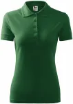 Γυναικείο κομψό πουκάμισο πόλο, πράσινο μπουκάλι