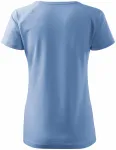 Γυναικείο κωνικό μπλουζάκι με μανίκια raglan, γαλάζιο του ουρανού