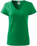 Γυναικείο κωνικό μπλουζάκι με μανίκια raglan, πράσινο γρασίδι