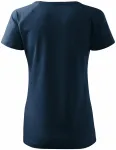 Γυναικείο κωνικό μπλουζάκι με μανίκια raglan, σκούρο μπλε