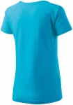 Γυναικείο κωνικό μπλουζάκι με μανίκια raglan, τουρκουάζ