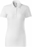 Γυναικείο κοντό πουκάμισο πόλο, λευκό
