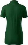 Γυναικείο κοντό πουκάμισο πόλο, πράσινο μπουκάλι