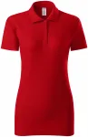 Γυναικείο κοντό πουκάμισο πόλο, το κόκκινο
