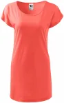 Γυναικείο μακρύ μπλουζάκι / φόρεμα, κοράλλι