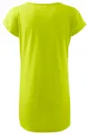 Γυναικείο μακρύ μπλουζάκι / φόρεμα, πράσινο ασβέστη