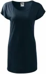 Γυναικείο μακρύ μπλουζάκι / φόρεμα, σκούρο μπλε