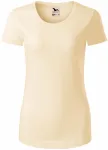 Γυναικείο μπλουζάκι από οργανικό βαμβάκι, αμύγδαλο