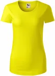 Γυναικείο μπλουζάκι από οργανικό βαμβάκι, λεμόνι κίτρινο