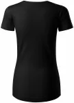 Γυναικείο μπλουζάκι από οργανικό βαμβάκι, μαύρος