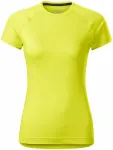 Γυναικείο μπλουζάκι για αθλήματα, κίτρινο νέον