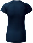 Γυναικείο μπλουζάκι για αθλήματα, σκούρο μπλε