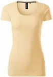 Γυναικείο μπλουζάκι με διακοσμητική ραφή, βανίλια