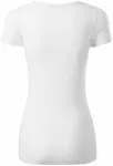 Γυναικείο μπλουζάκι με διακοσμητική ραφή, λευκό