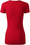 Γυναικείο μπλουζάκι με διακοσμητική ραφή, τύπος κόκκινο