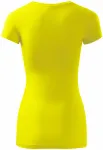 Γυναικείο μπλουζάκι με λεπτή εφαρμογή, λεμόνι κίτρινο