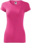 Γυναικείο μπλουζάκι με λεπτή εφαρμογή, μωβ