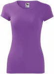 Γυναικείο μπλουζάκι με λεπτή εφαρμογή, μωβ