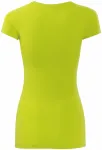 Γυναικείο μπλουζάκι με λεπτή εφαρμογή, πράσινο ασβέστη