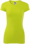 Γυναικείο μπλουζάκι με λεπτή εφαρμογή, πράσινο ασβέστη