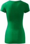 Γυναικείο μπλουζάκι με λεπτή εφαρμογή, πράσινο γρασίδι