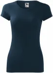 Γυναικείο μπλουζάκι με λεπτή εφαρμογή, σκούρο μπλε