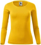 Γυναικείο μπλουζάκι με μακριά μανίκια, κίτρινος